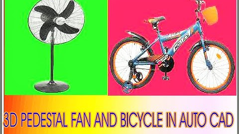 PROJECT IDEA FOR MECHANICAL ENGINEERING STUDENTS I 3D PEDESTAL FAN AND BICYCLE IN AUTOCAD(2018)..