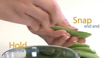 How to remove string from snow peas - Quick steps