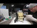 Predator skull sculpture  100 hour timelapse