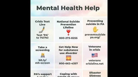 Mental Health Help Video