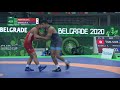 1/8 FS - 65 kg: E. AKMATALIEV (KGZ) v. A. MANSOUR (ITA)