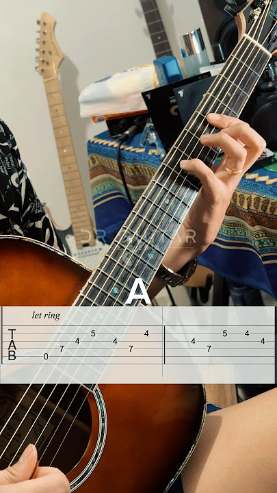Intro yang lumayan sulit kalau di mainkan sambil berdiri - Dewa 19 - Aku milikmu (Intro Tab & Chord)
