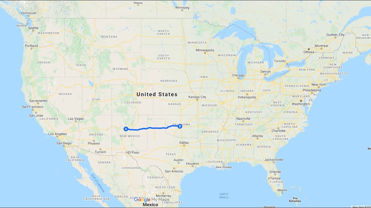 Dashcam video. Albuquerque, NM to Oklahoma city, OK via Route 66 YouTube