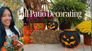 🍁 2023 FALL DECORATE WITH ME | FALL PATIO MAKEOVER | FALL DECORATING IDEAS