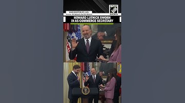Watch: Howard Lutnick sworn in by President Trump as Secretary of Commerce