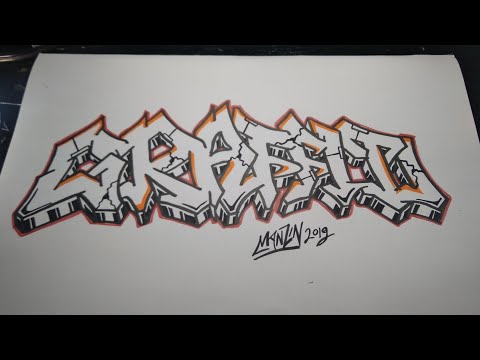 Video: How To Draw Graffiti On Paper
