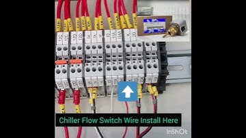 Chiller Flow Switch Wire Install Here #waterflow #switch #viralvideo #shorts #short #hvac #chiller