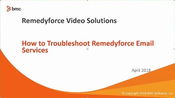 Troubleshooting Remedyforce Email Listeners