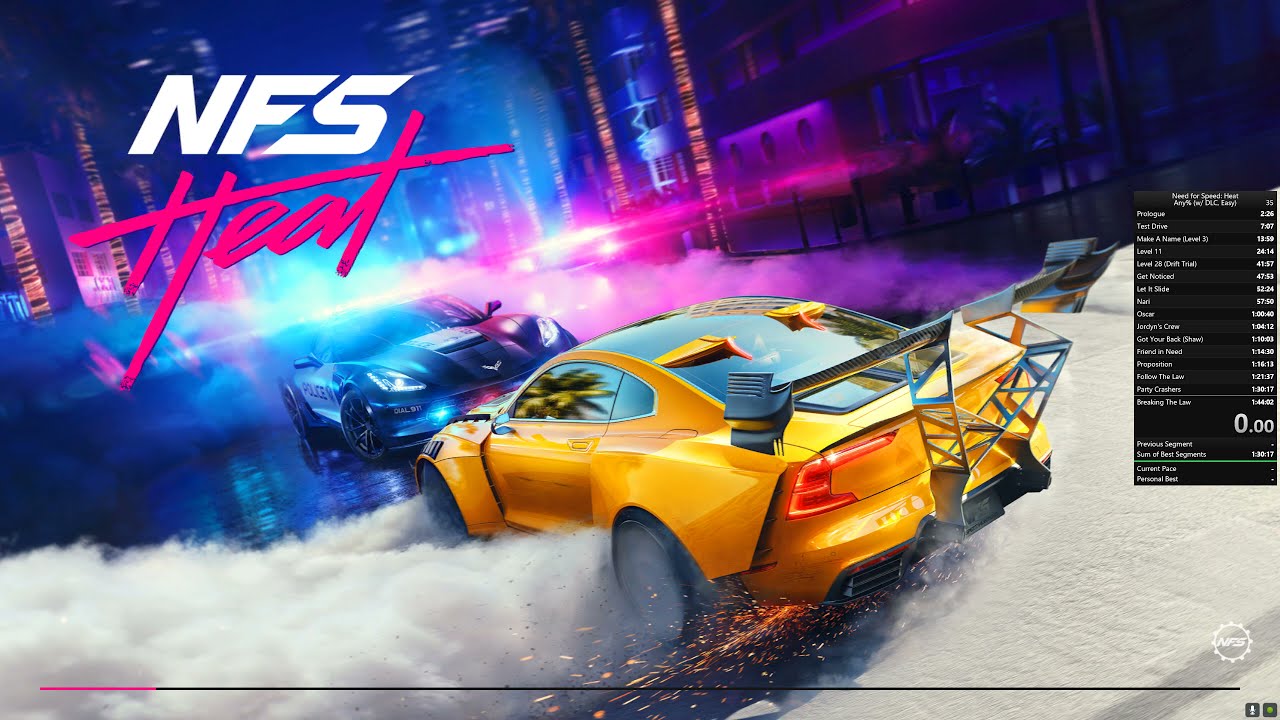 NFS Heat (DLC) Any% Speedrun - 