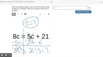 Solving Equations Desmos Lesson #4 (Variables on Both Sides) Video