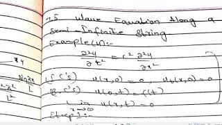 Solution of Wave Equation for Semi infinit String