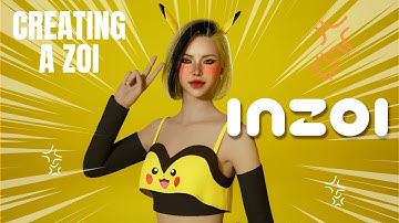 INZOI: Create a Zoi - Pikachu Girl - Having fun with the 3D Printer Customization ♡