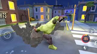 Hulk Fighting and gaming scene