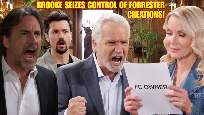 FINALLY, BROOKE RIPS FORRESTER CREATIONS FROM ERIC AS THOMAS RETURNS WITH A DEADLY  SHOCKING TWIST - YouTube