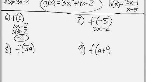 Math 119 : 3.5 #6, #7, #8, #9, #12 (Intermediate Algebra Tutorial : Relations & Functions)