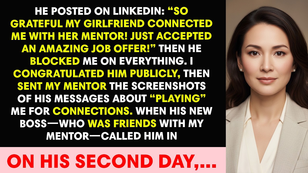 He posted on LinkedIn, “So grateful my girlfriend connected me with her mentor! Just accepted an...