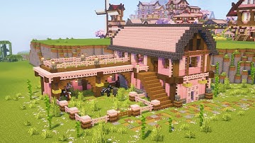 Minecraft: Cherry Blossom Stables Tutorial