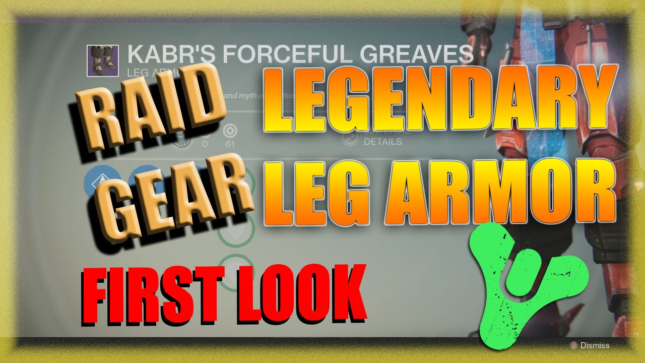 Kabr's Forceful Greaves Vault of Glass Raid Legendary Titan Leg Armor (Destiny First Look)