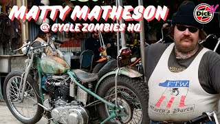 Matty Matheson & his 1941 FL Knucklehead Chopper #DicEtv