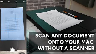 Scan a document onto your Mac WITHOUT a SCANNER OR ANY APPS (2021) screenshot 4