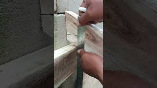 Het Hout Verbinden Met De Muur