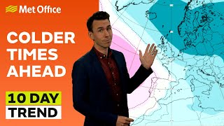 10 Day Trend  – A change in wind direction later – Met Office weather forecast UK