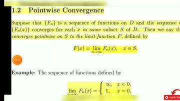Pointwise convergence||Topic 2||Real Analysis 2||MTH631