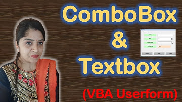 TextBox and ComboBox in VBA UserForm | VBA UserForm | Create TextBox & ComboBox in vba user form
