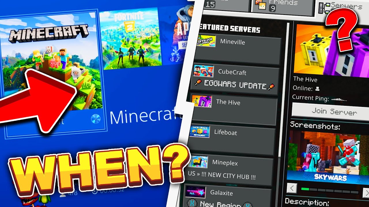 Minecraft Servers Ps4 Release Date : It is to my understanding that the