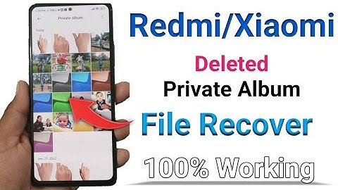 How to recover deleted private album file xiaomi/Redmi mobile