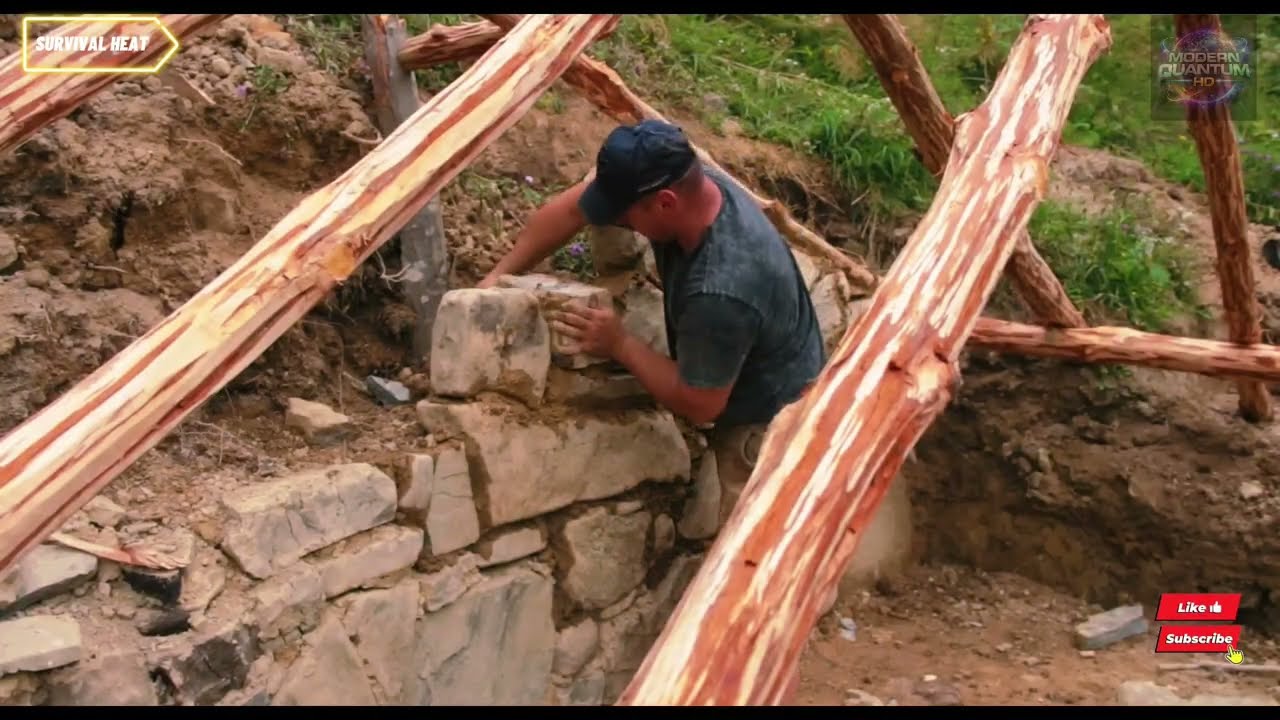 Living Underground? I Built a Hobbit Stone Survival House