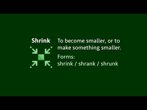 Irregular verb: Shrink / shrank / shrunk (meaning, forms, examples, pronunciation)