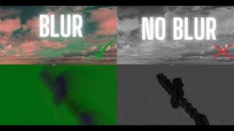 no motion blur VS high motion blur LUNAR CLIENT