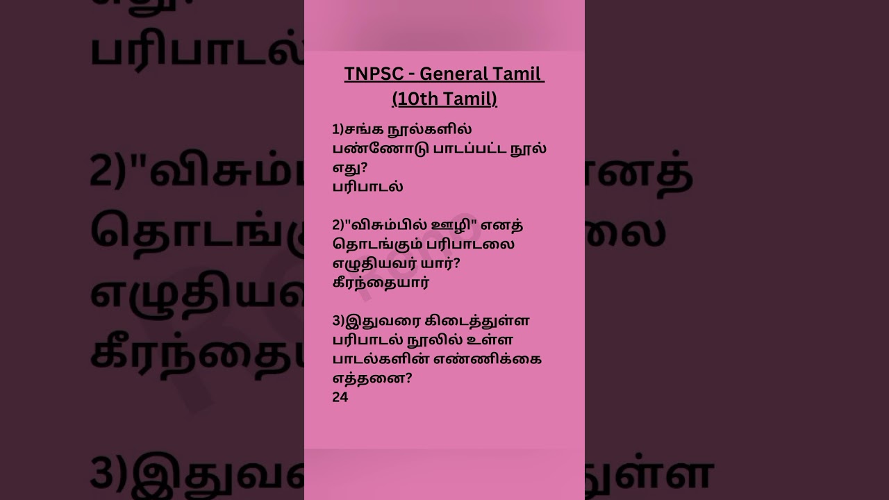 TNPSC Group 2 & 4 QA