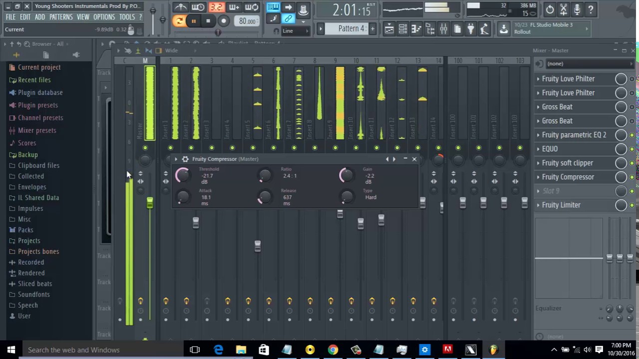 mixing beats in fl studio