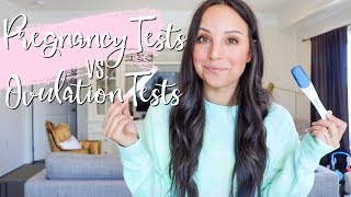 PREGNANCY TESTS VS. OVULATION TESTS ... DON'T MAKE THESE MISTAKES! // TTC TIPS