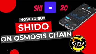 How To Buy Shido On Osmosis Chain