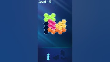 BLOCK! Hexa Puzzle! Rainbow A Level 13 (Basic) - Lösung Solution Walkthrough