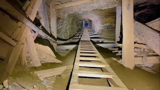 Climbing Old Ladders in an Abandoned Mine to Reach a Lower Level (Part 1)