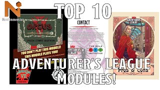 Top 10 Adventurer's League Modules | Nerd Immersion