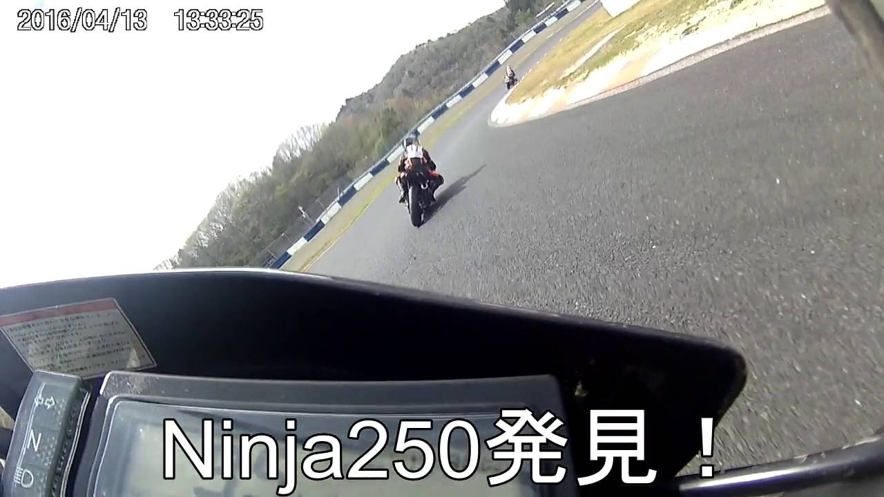 DRZ400SM in 岡山国際サーキット走行会(2016.4.13) ２本目 華麗に復活
