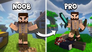 I Tried Becoming a PRO In Minecraft SKYWARS...