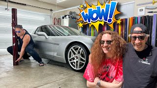 Father + Son REACTS to their NEW Dragon Blood Vette