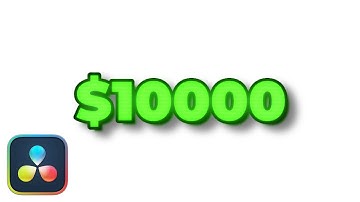 How To Make Animated Money Counter Effect! - Davinci Resolve 19 Tutorial