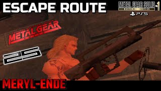 METAL GEAR SOLID 1 [25] • Escape Route • Meryl-Ende • Hard • Master Collection • Deutsch