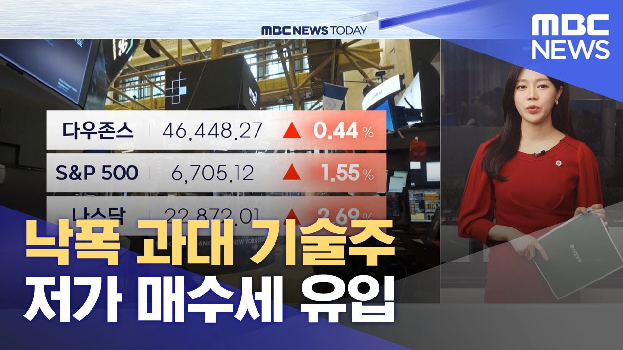 낙폭 과대 기술주 저가 매수세 유입 (2025.11.25/뉴스투데이/MBC)