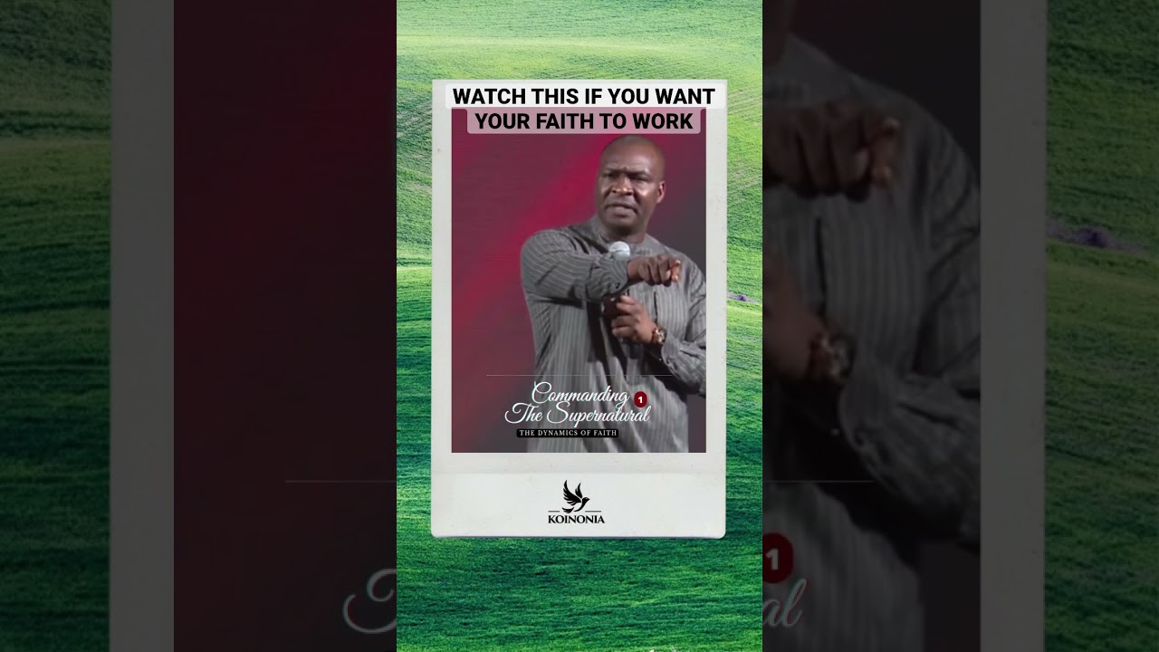 WATCH THIS IF YOU WANT YOUR FAITH TO WORK. #apostlejoshuaselman #koinoniaglobal #shorts