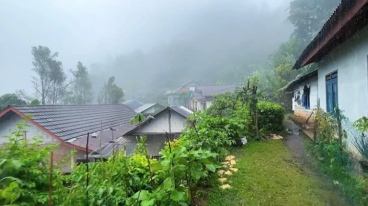 Heavy rain in June||Beautiful mountainside countryside||so refreshing - DayDayNews