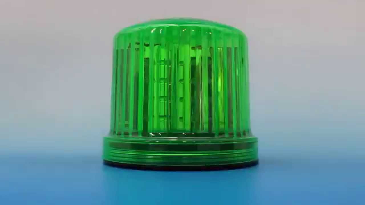 新型】 LED電池式回転・点滅灯 保安用 緑（グリーン） 警備用品・防犯用品 プロショップ 株式会社タンタカ