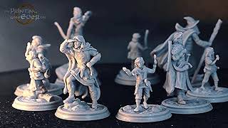 The Nine Companions - 3D Printable Miniatures Set | The Printing Goes Ever On Patreon Welcome Trove
